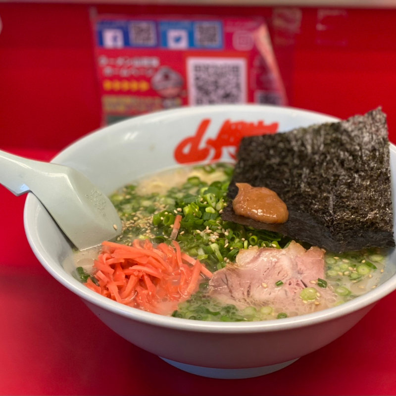 朝ラーメン＋青ねぎ＋紅生姜(ラーメン山岡家 南2条店)