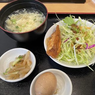 日替わり定食（叉焼麺と炒飯）(海老匠)