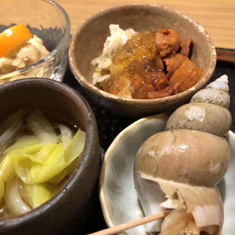 前菜いろいろ(蕎麦前ごとう)