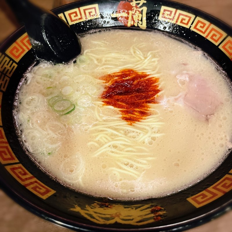天然とんこつラーメン(一蘭 梅田芝田店)