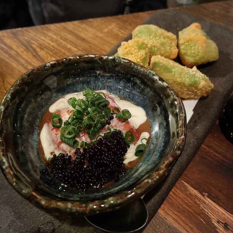 アボカドフライ&ねぎトロ(ゑびす堂)