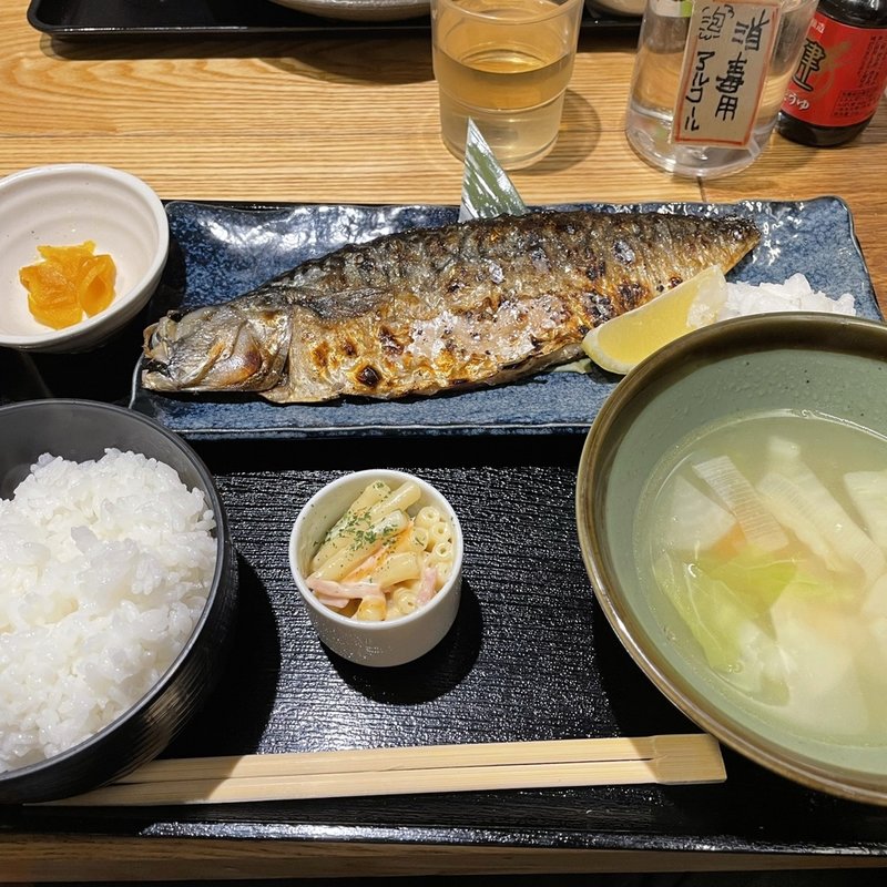 焼鯖定食(北海道八雲町 日本橋別館)