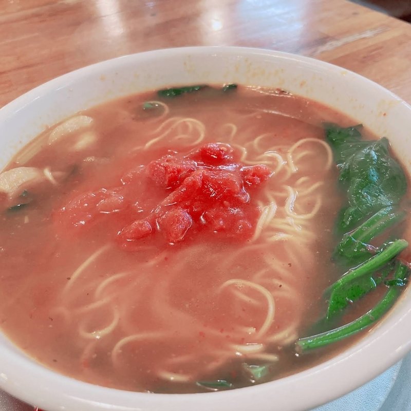トマトラーメン(神戸ラーメン 第一旭 三宮本店)