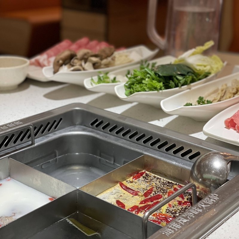 ランチコース(海底撈火鍋 心斎橋店)