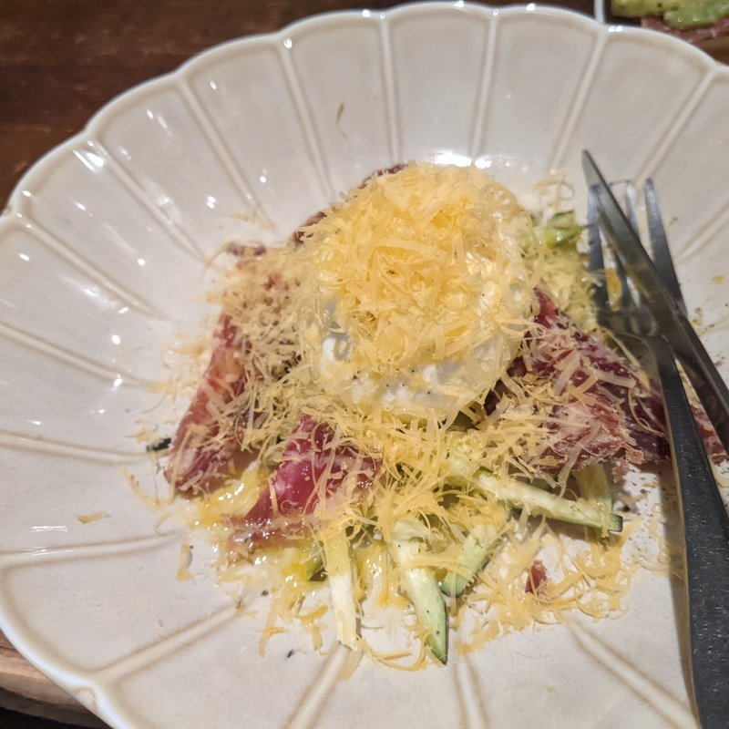 水ナスとブッラータチーズ(金剛商店138番地 )