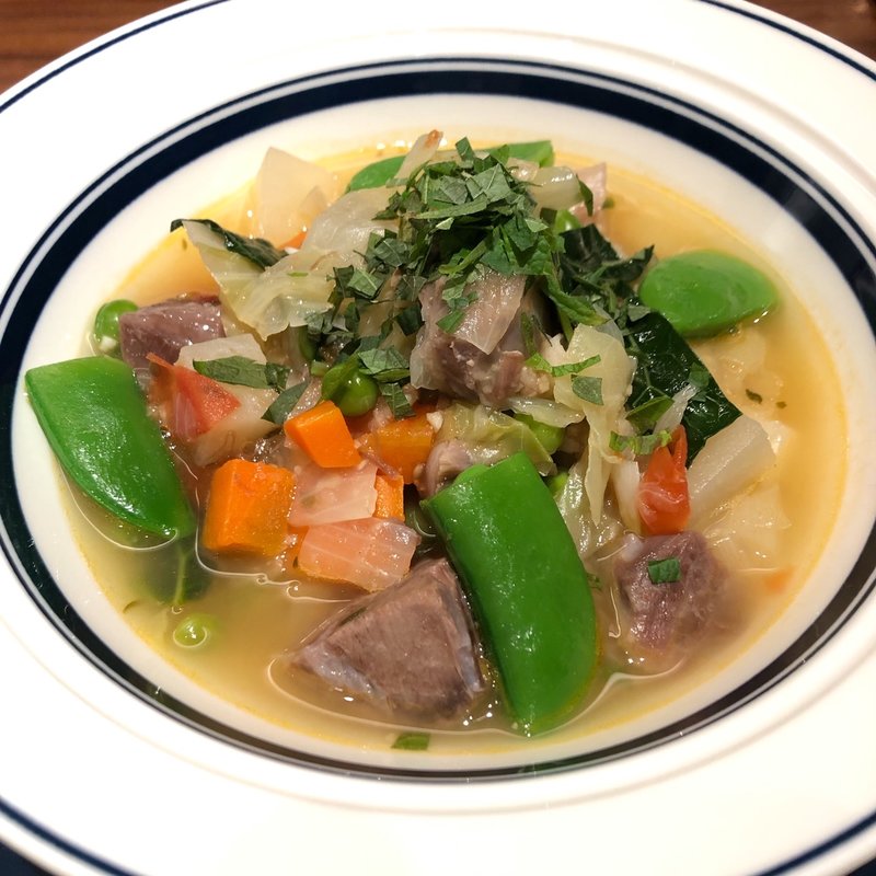 放牧豚と野菜のスープ(ELEZO GATE)