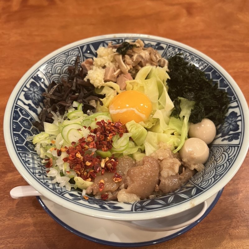 小まぜそば(北九州ぶた麺ヤドカリてます。)