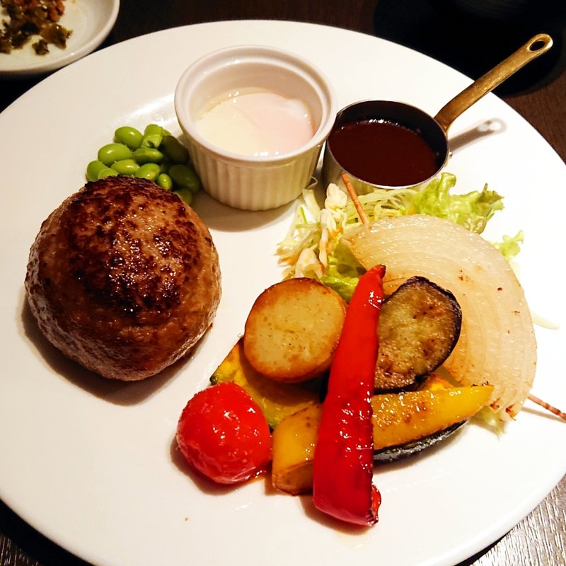 A 博多舞鶴ハンバーグ+1(Bistro O)