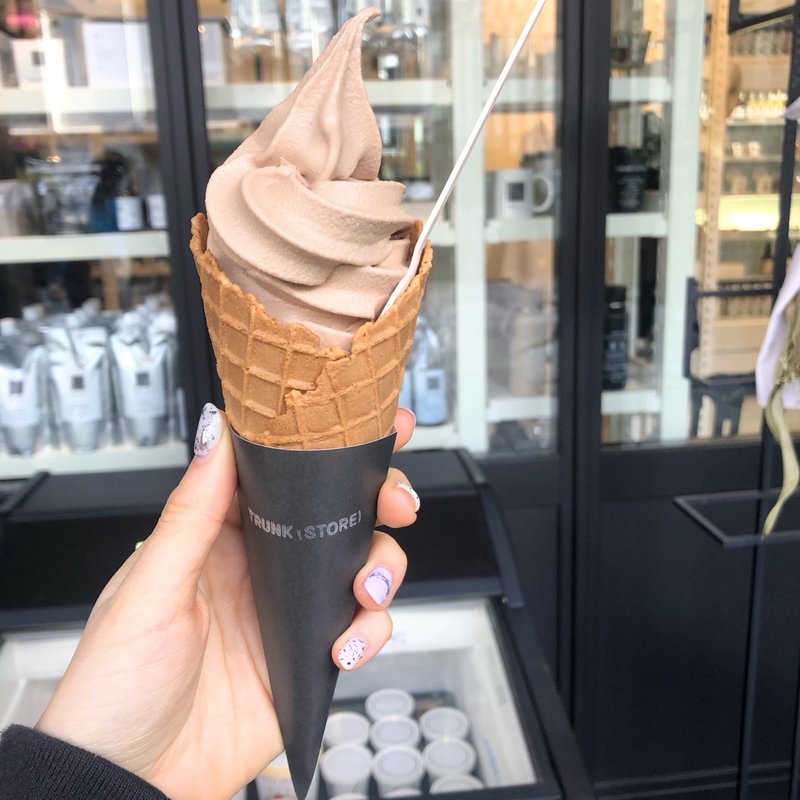 ヘーゼルナッツandチョコレートプレミアムソフトサーブ(トランクストア)