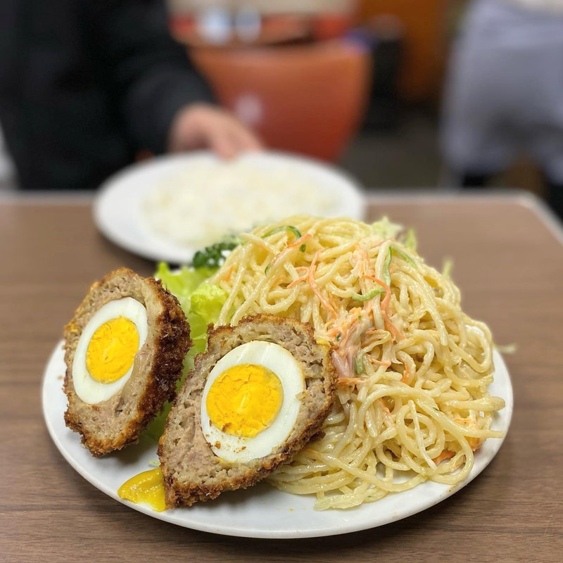 スコッチエッグライス(桃乳舎)