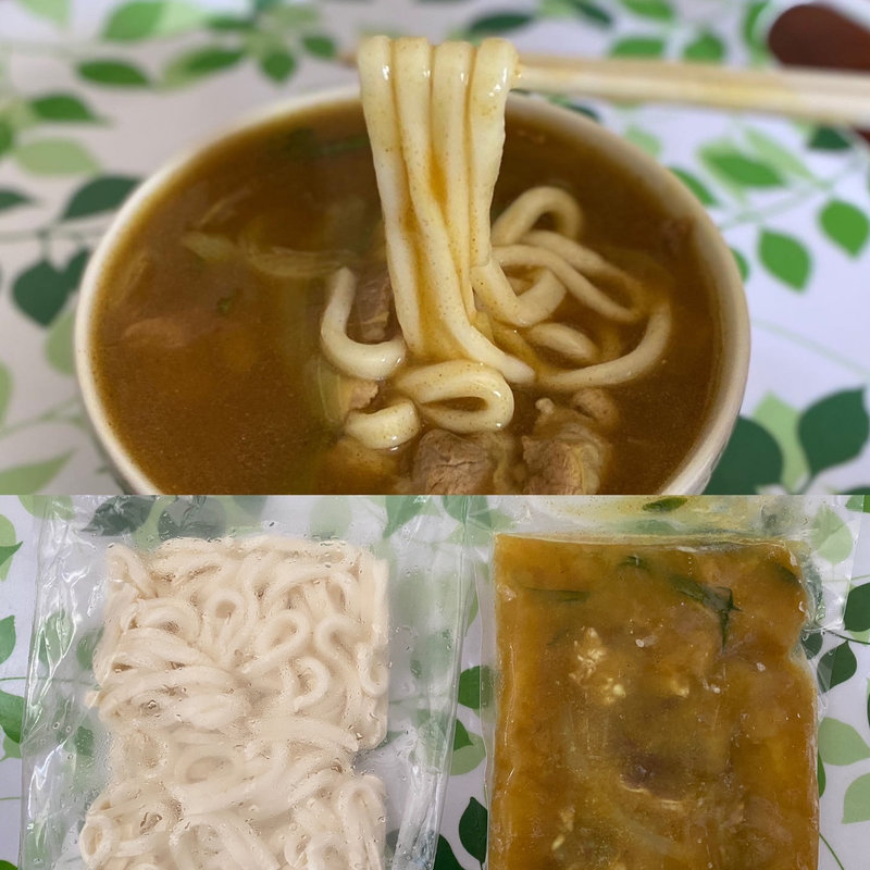 牛肉入りカレーうどん(れすとらん高砂)