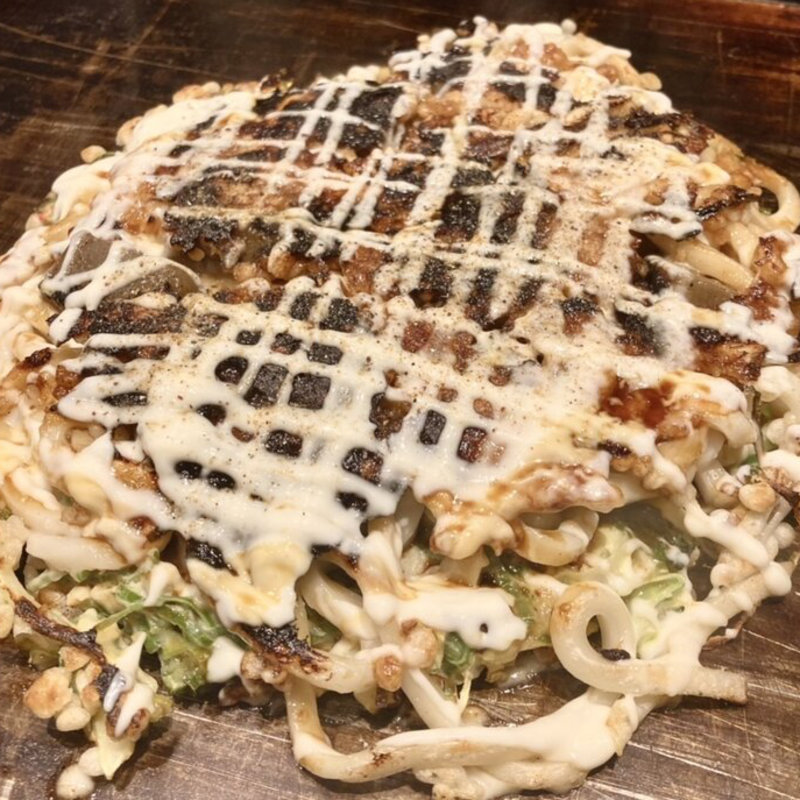 名もなき詩(すじコン大葉ネギ焼き)(エソラ お好み焼 鉄板焼)