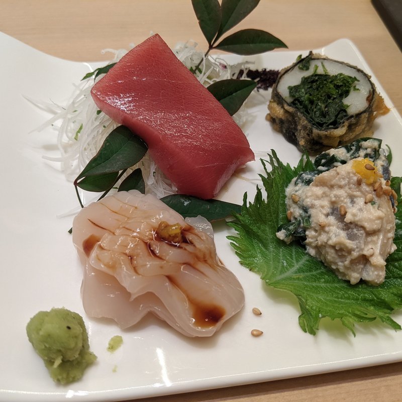 鮮魚のお造り(鮨よしかわ 麻布十番)