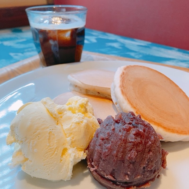 十勝あんとバニラアイスのパンケーキ(ボングーテ （Bongouter）)