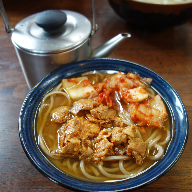 豚キムチそば(牧のうどん 片江店)