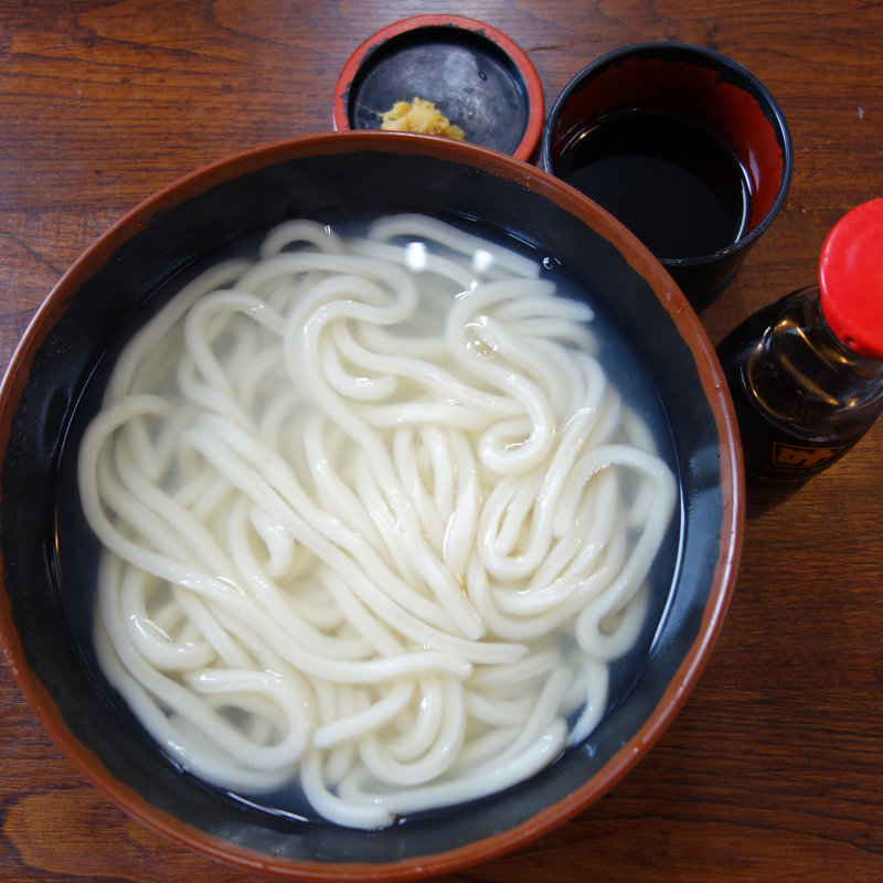 タレつき釜揚げうどん(牧のうどん 片江店)