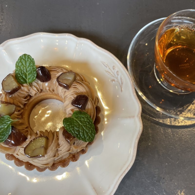 幸せのリースタルト　モンブラン(CORAL KITCHEN at garden)