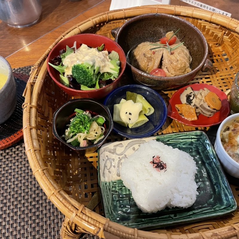 ベジカフェかご御膳(2月)(vegecafe+α (ベジカフェプラスアルファ))