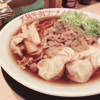 ワンタン麺(大阪牛肉ラーメン わだ 南海難波本店)