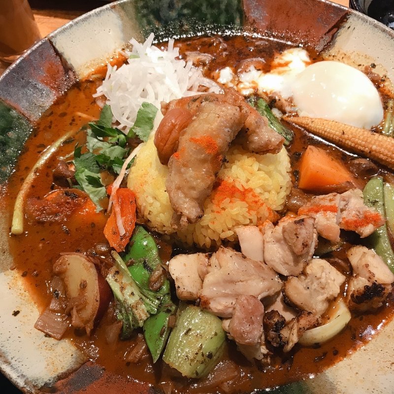 鷄スープカレー(スープカレーなっぱ)