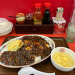 肉だくルースーニラ玉天津飯 大盛サイズ(大阪王将 六本松店)