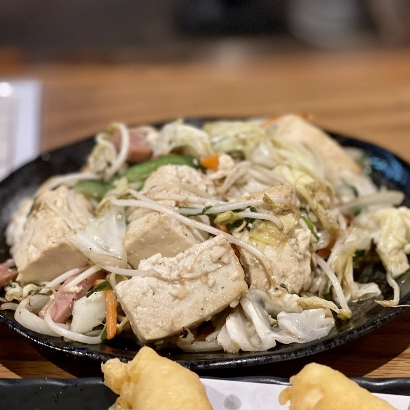 豆腐チャンプル(居酒屋 のら)