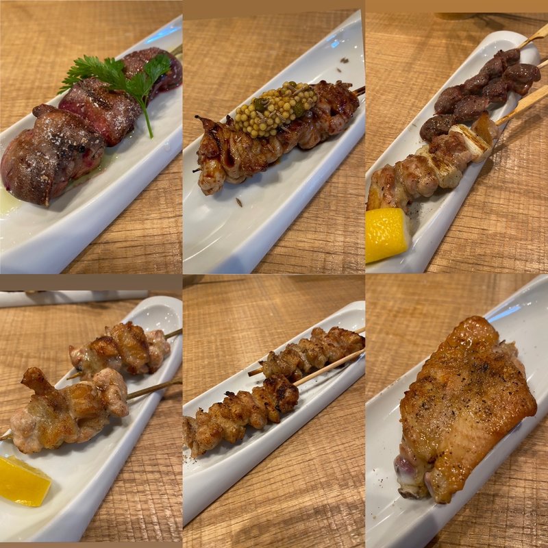 焼き鳥色々(KOBE YAKITORI STAND 野乃鳥)