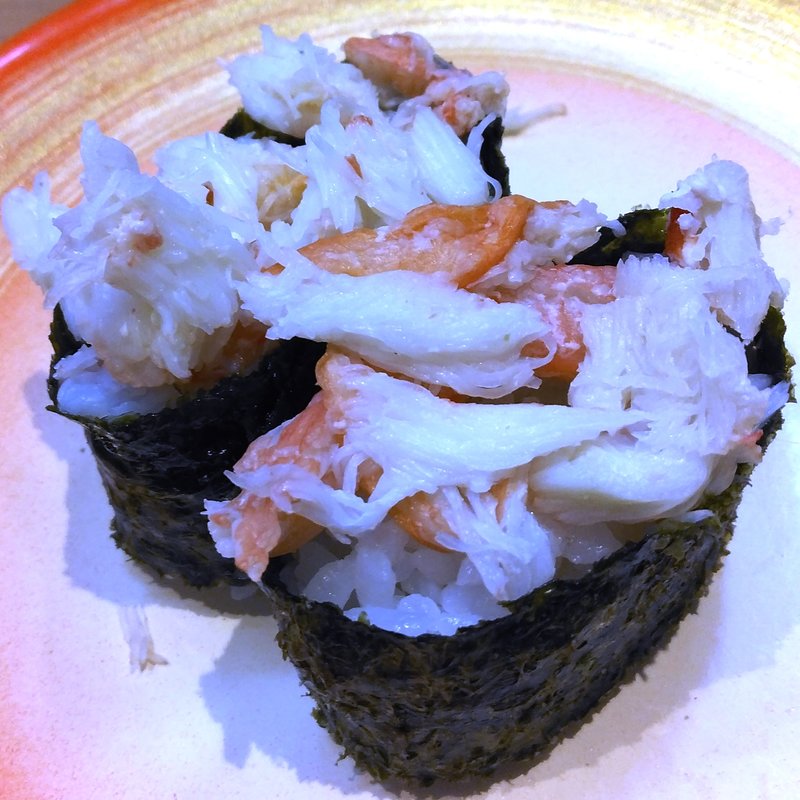 ほぐしずわいがに軍艦(回転すし 日本一 千日前店 )