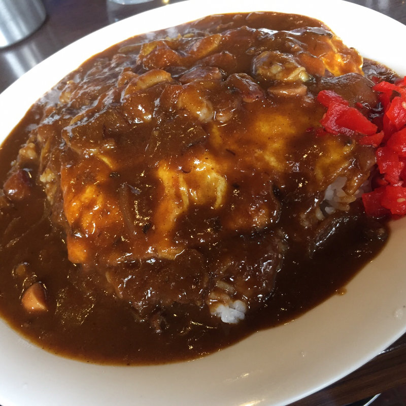スペシャルカレー (シーフード オムカレー)(珈琲館　伽羅 （きゃら）)