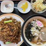 豚バラチャーハン&半ラーメン
