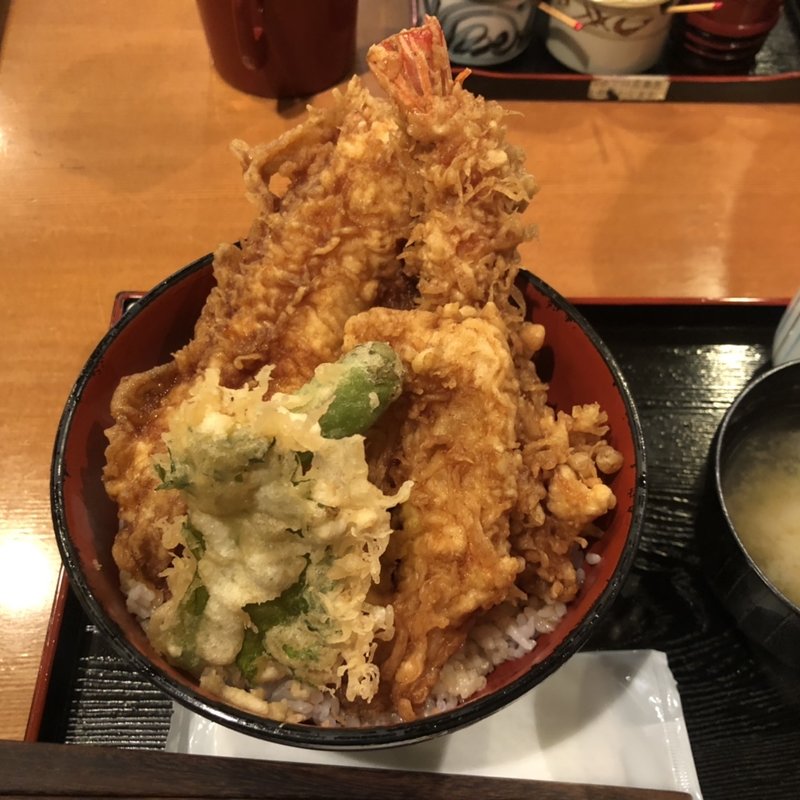 あなご大海老ふぐミックス天周丼(天周 （てんしゅう）)