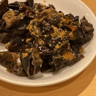 きくらげのわさび醤油和え(韓国食堂 ジョッパルゲ)