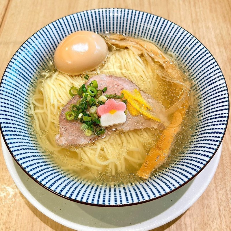 鯛塩らぁ麺味玉(鯛塩そば 灯花 アトレ上野店)
