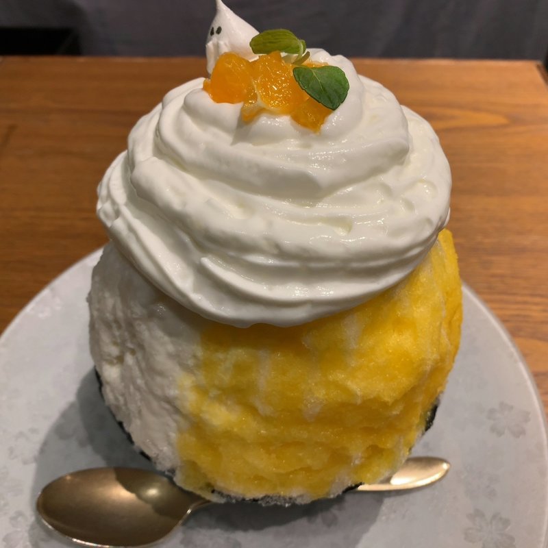 酒粕甘酒デコポン氷(氷おばけ)