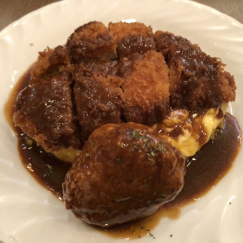 トルコライス　ポークカツ(グリル 北斗星)