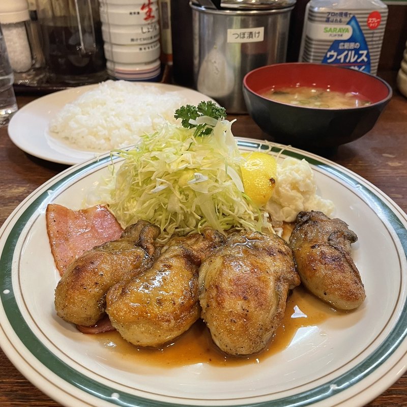 カキバター定食(かつれつ四谷たけだ )