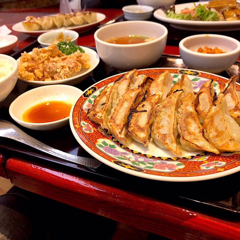 とりから付 ぱかぱくWギョーザ定食(中嘉屋食堂 麺飯甜 仙台駅構内店 )