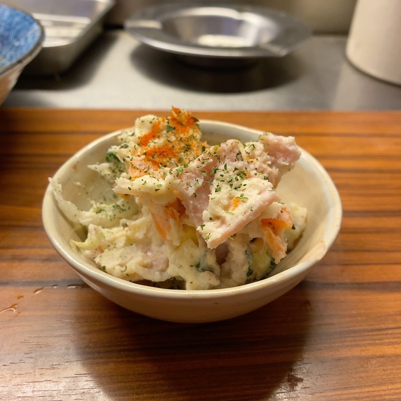 晩酌セットの小鉢(ポテトサラダ)(元祖 花串庵 )