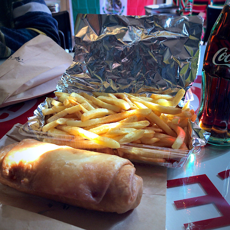 チミチャンガ(牛BBQバルバコア) Aセット(TACOS LOCOS (タコスロコス))