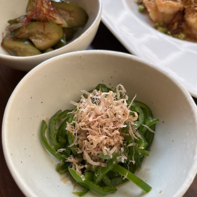 冷やしピーマンの細切り(食べ呑み処　Jark)