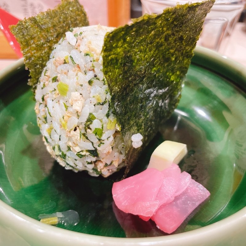菜飯おむすび(ラーメン専科 竹末食堂)