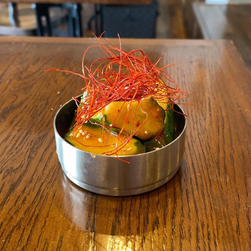 きゅうりキムチ(韓国料理 金山ピミル)