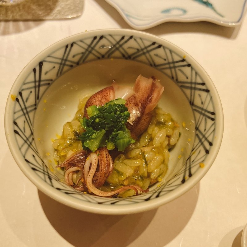 ほたるいかのリゾット(鮓 きずな)