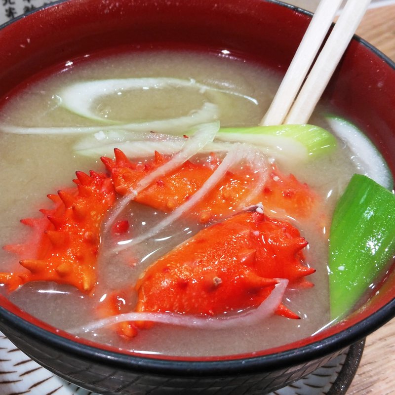 花咲蟹の鉄砲汁(根室花まる グランデュオ蒲田店)