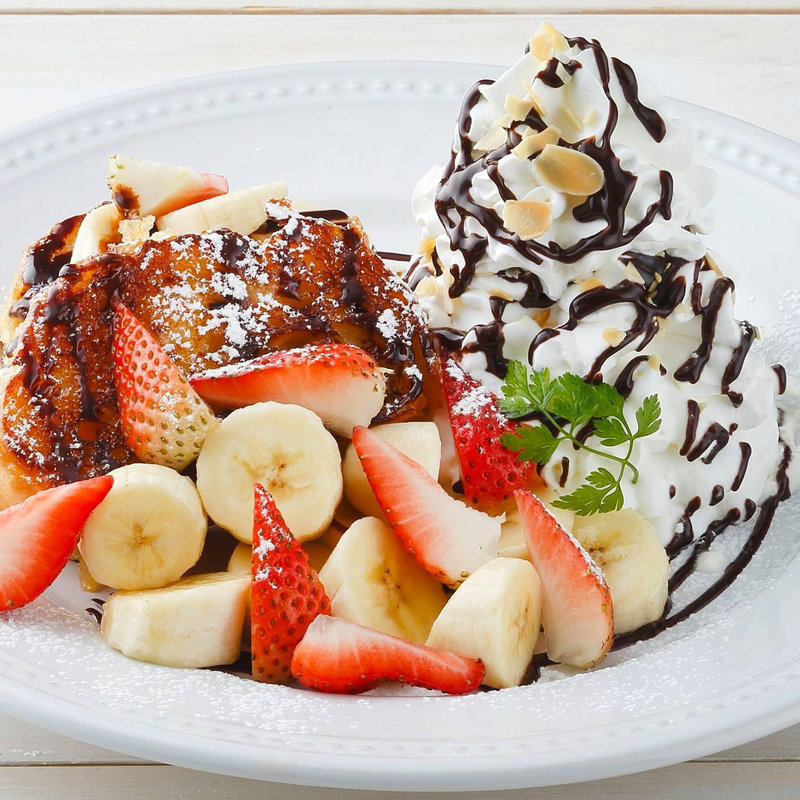 ストロベリー&チョコバナナフレンチトースト(グーパスタ)