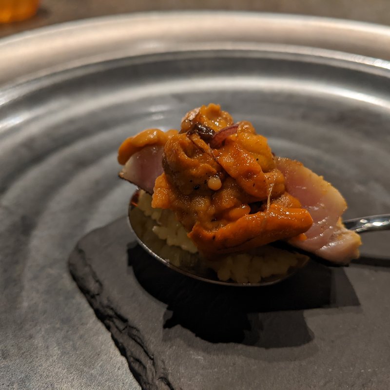 〆サバ、クスクス、ウニ(ete)