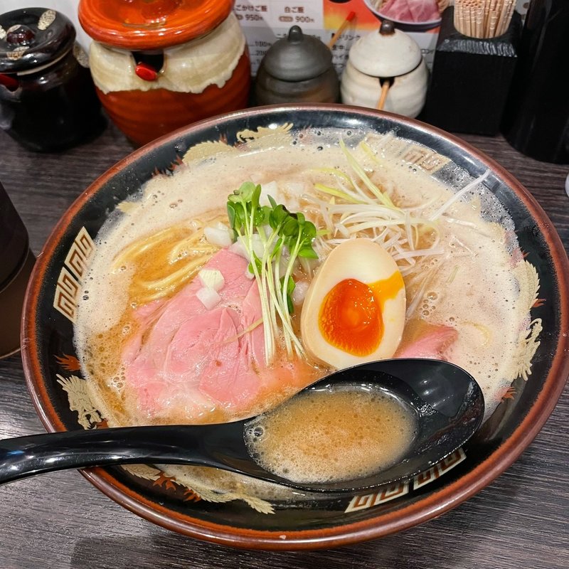 魚豚骨ラーメン(魚と豚と黒三兵御徒町店)