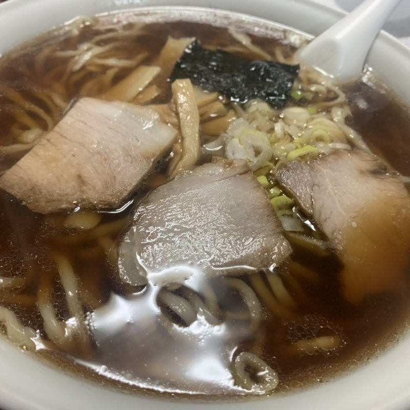 ラーメン（大盛、硬め、アブラ）(ほがらか食堂 )
