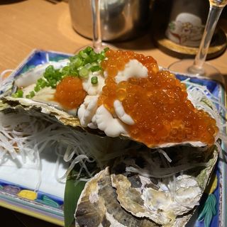 生牡蠣白子いくらかけ(話食ダイニング 男魚魚 (おっとっと))