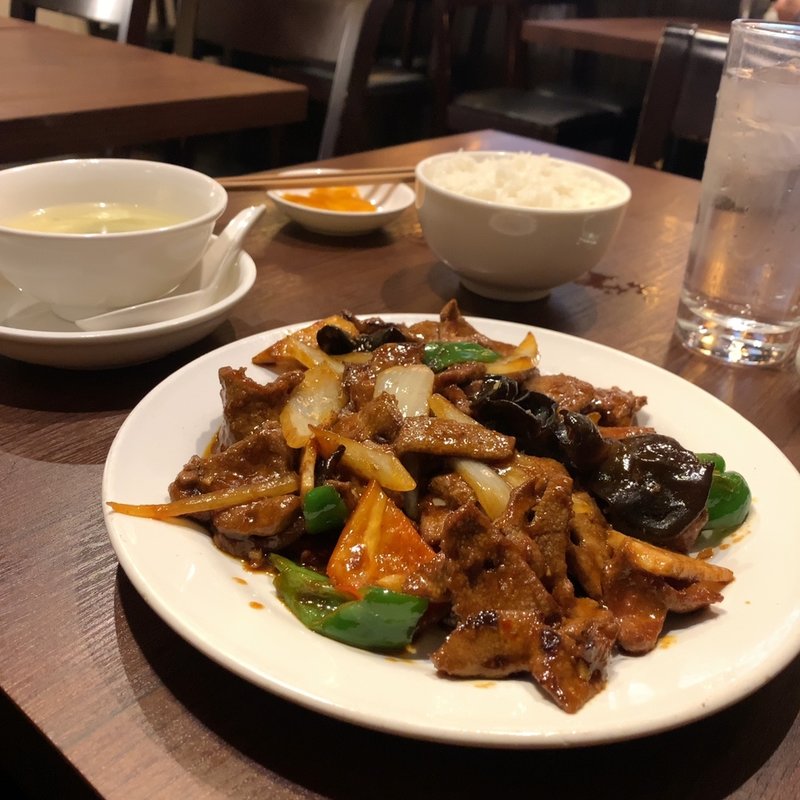 レバー炒め(西安刀削麺酒楼)